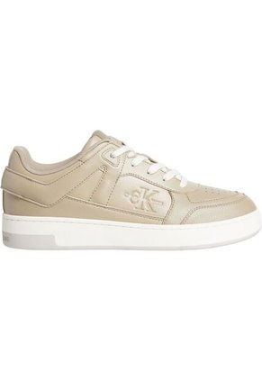 Tenis Beige De Cuero Sintético Calvin Klein