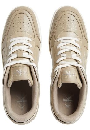 Tenis Beige De Cuero Sintético Calvin Klein