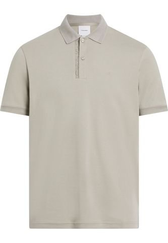 Polo Beige Con Logotipo En El Pliegue De Botones Calvin Klein Calvin Klein