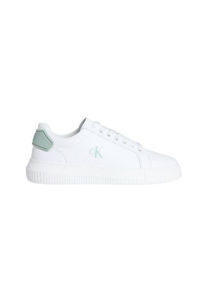 Tenis Blanco Chunky Cupsole De Cuero Calvin Klein