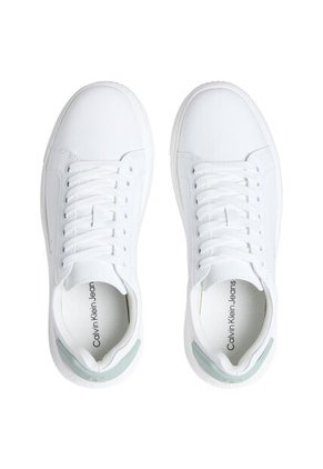 Tenis Blanco Chunky Cupsole De Cuero Calvin Klein