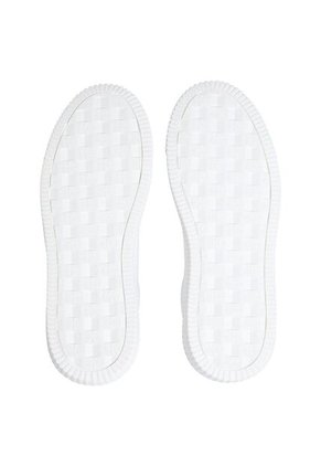 Tenis Blanco Chunky Cupsole De Cuero Calvin Klein