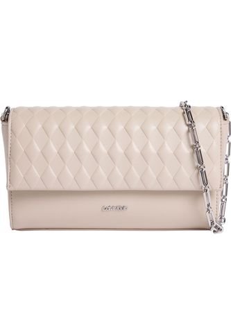 Bolso Beige Cruzado Acolchado Con Solapa Calvin Klein Calvin Klein