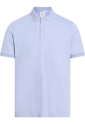 Polo Azul Con Logotipo En El Pliegue De Botones Calvin Klein