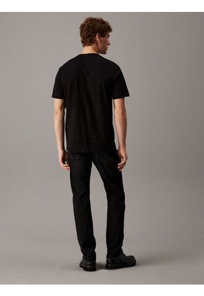 Camiseta Negra Con Logo Pequeño Calvin Klein