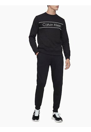 Saco Negro Con Logo Icónico Calvin Klein
