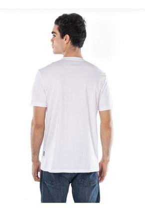 Camiseta Blanca Solid Liquid Con Logo Calvin Klein