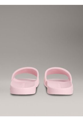Sandalias Rosado Slide Con Monograma Calvin Klein
