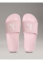 Sandalias Rosado Slide Con Monograma Calvin Klein de Calvin Klein