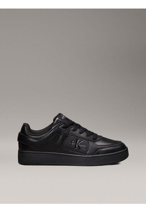 Tenis Negro De Cuero Sintético Calvin Klein