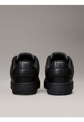 Tenis Negro De Cuero Sintético Calvin Klein