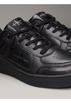Tenis Negro De Cuero Sintético Calvin Klein