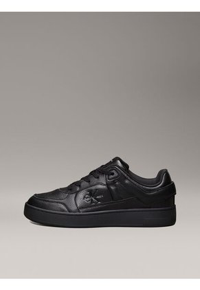 Tenis Negro De Cuero Sintético Calvin Klein