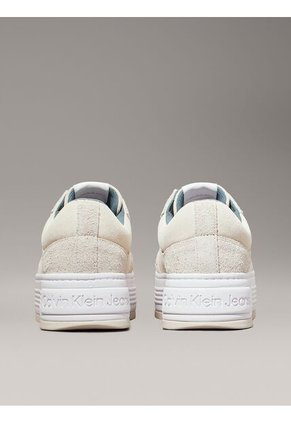 Tenis Blanco De Ante De Plataforma Calvin Klein