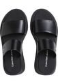 Sandalias Negro De Cuero Con Plataforma Calvin Klein de Calvin Klein