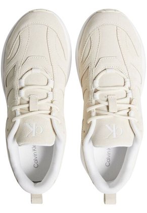 Tenis Blanco Retro De Gamuza Calvin Klein