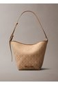 Bolso Beige Tipo Bucket En Jacquard De Emblema Calvin Klein de Calvin Klein