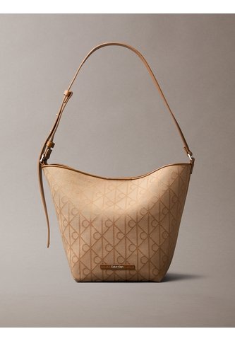 Bolso Beige Tipo Bucket En Jacquard De Emblema Calvin Klein Calvin Klein