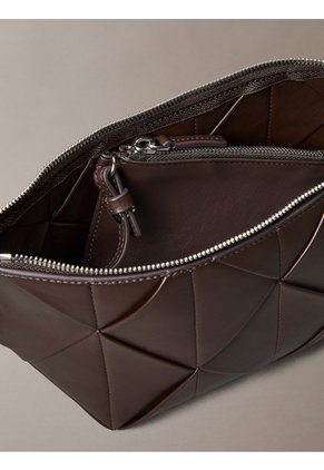 Bolso Marrón De Hombro Tejido Calvin Klein