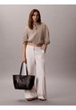 Bolso Negro De Mano Mediano Con Diseño Tejido Calvin Klein de Calvin Klein