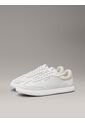 Tenis Gris De Cuero De Perfil Bajo Calvin Klein de Calvin Klein
