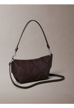 Bolso Marrón De Hombro Tejido Calvin Klein