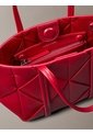 Bolso Rojo Tote Mini Cruzado Con Diseño Tejido Calvin Klein de Calvin Klein