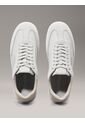 Tenis Gris De Cuero De Perfil Bajo Calvin Klein de Calvin Klein