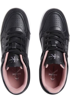 Tenis Negro Basket De Cuero Sintético Calvin Klein