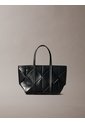 Bolso Negro Tote Mini Cruzado Con Diseño Tejido Calvin Klein de Calvin Klein