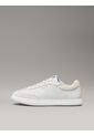 Tenis Gris De Cuero De Perfil Bajo Calvin Klein de Calvin Klein