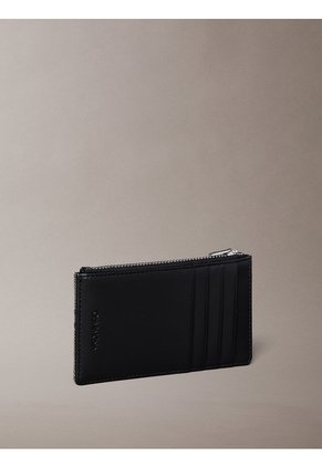 Tarjetero Beige En Jacquard De Emblema Calvin Klein