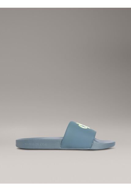Sandalias Azul Con Logo Calvin Klein