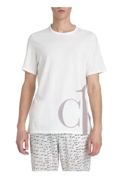 Camiseta Blanca De Pijama Para Hombre