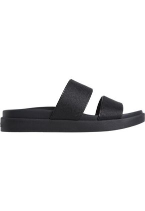 Sandalias Negro Con Logo De Jacquard Calvin Klein