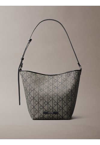Bolso Beige Tipo Bucket En Jacquard De Emblema Calvin Klein Calvin Klein