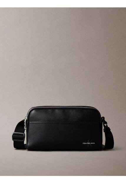 Bolso Negro Camera Monogram Logo Calvin Klein