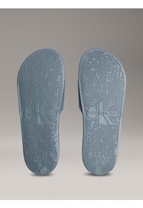 Sandalias Azul Con Logo Calvin Klein