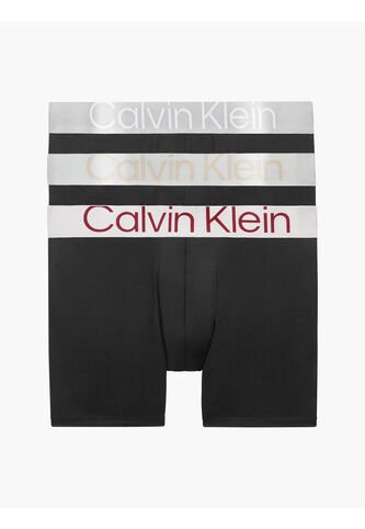 Pack Multicolor De 3 Boxer Brief - Steel Micro Calvin Klein Calvin Klein