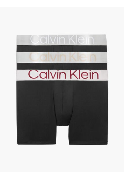 Pack Multicolor De 3 Boxer Brief - Steel Micro Calvin Klein