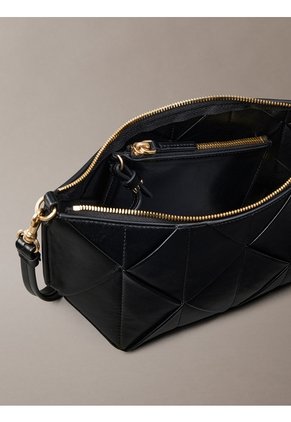 Bolso Negro De Hombro Tejido Calvin Klein