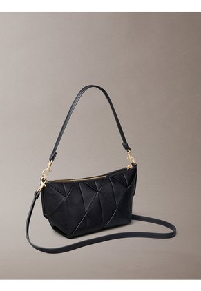 Bolso Negro De Hombro Tejido Calvin Klein