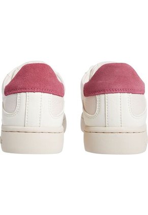 Tenis Beige Clásicos De Cuero Con Cordones Y Suela Cupsole Calvin Klein