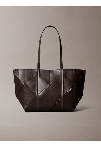 Bolso Marrón De Mano Mediano Con Diseño Tejido Calvin Klein Calvin Klein