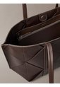 Bolso Marrón De Mano Mediano Con Diseño Tejido Calvin Klein de Calvin Klein
