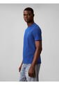 Camiseta Azul Con Micro Monograma Bordado Calvin Klein de Calvin Klein