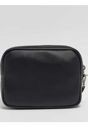 Monedero Negro Con Monograma En Relieve Calvin Klein