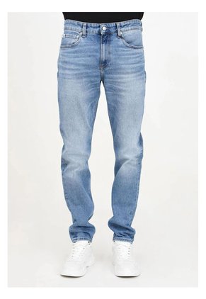 Jeans Azul Slim Taper Con Efecto Desteñido Calvin Klein