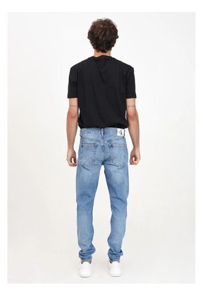 Jeans Azul Slim Taper Con Efecto Desteñido Calvin Klein