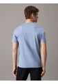Camiseta Azul De Algodón Con Parche De Goma Calvin Klein de Calvin Klein